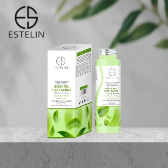 ESTELIN Bath Salt Soothing Body Scrub Exfoliating - Green Tea