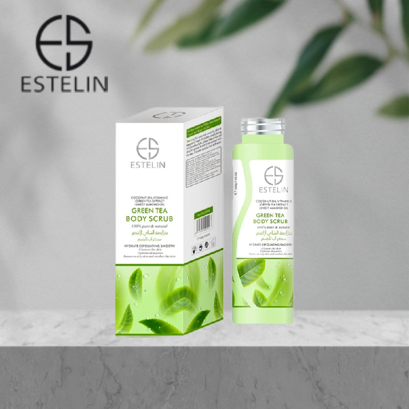 ESTELIN Bath Salt Soothing Body Scrub Exfoliating - Green Tea