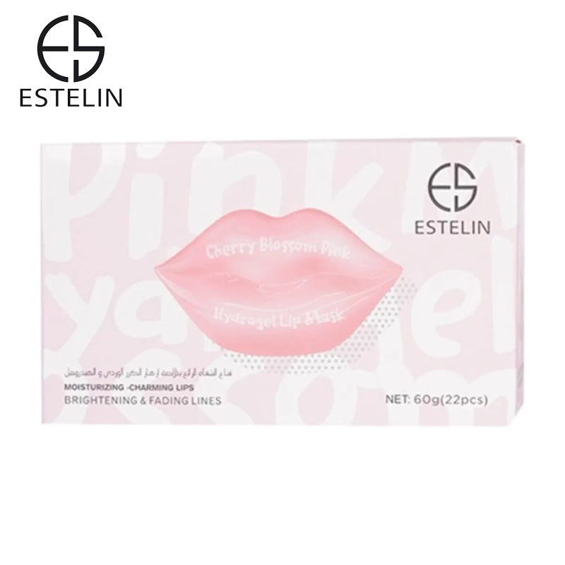 ESTELIN Cherry Blossom Pink Hydrating Lip Patch Sleeping Lip Mask - 22 Pcs