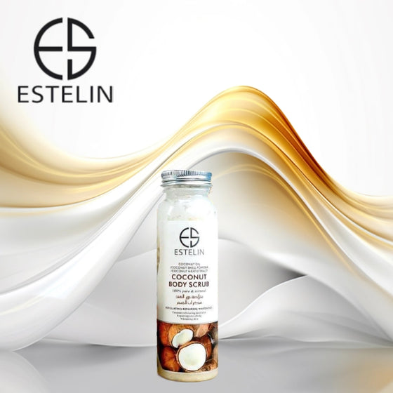 ESTELIN Moisturizing Body Scrub Exfoliating Bath Salt - Coconutel - 280g