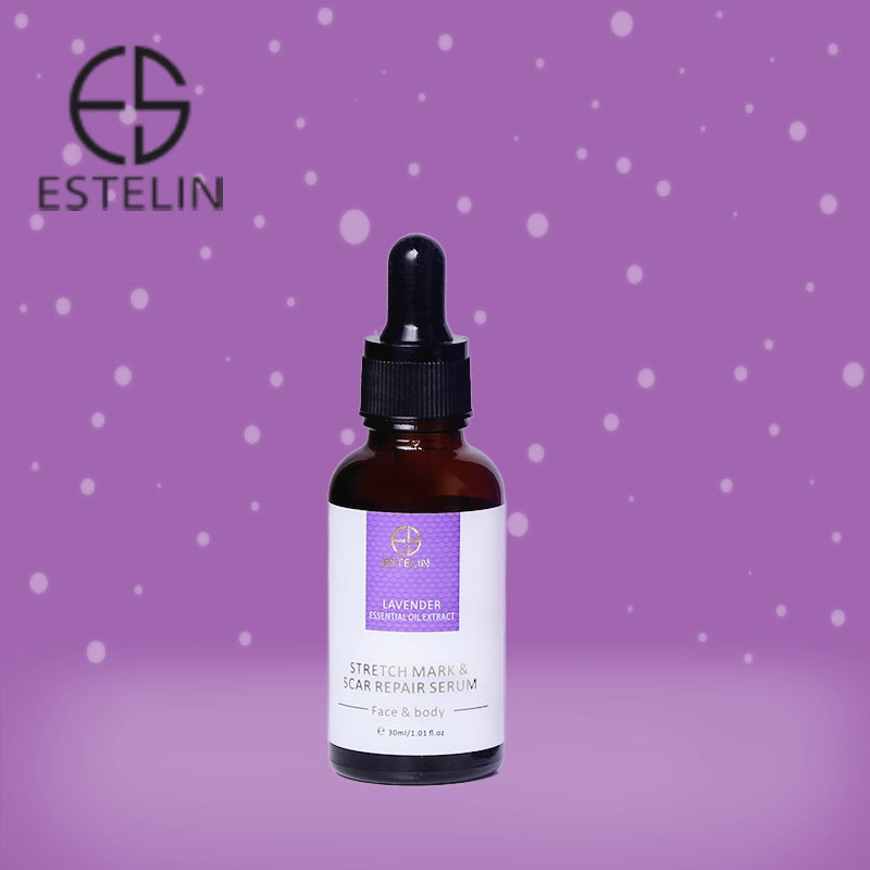 Estelin Lavender Essential Oil Extract Stretch Mark & Scar Repair Serum for Face & Body - 30ml