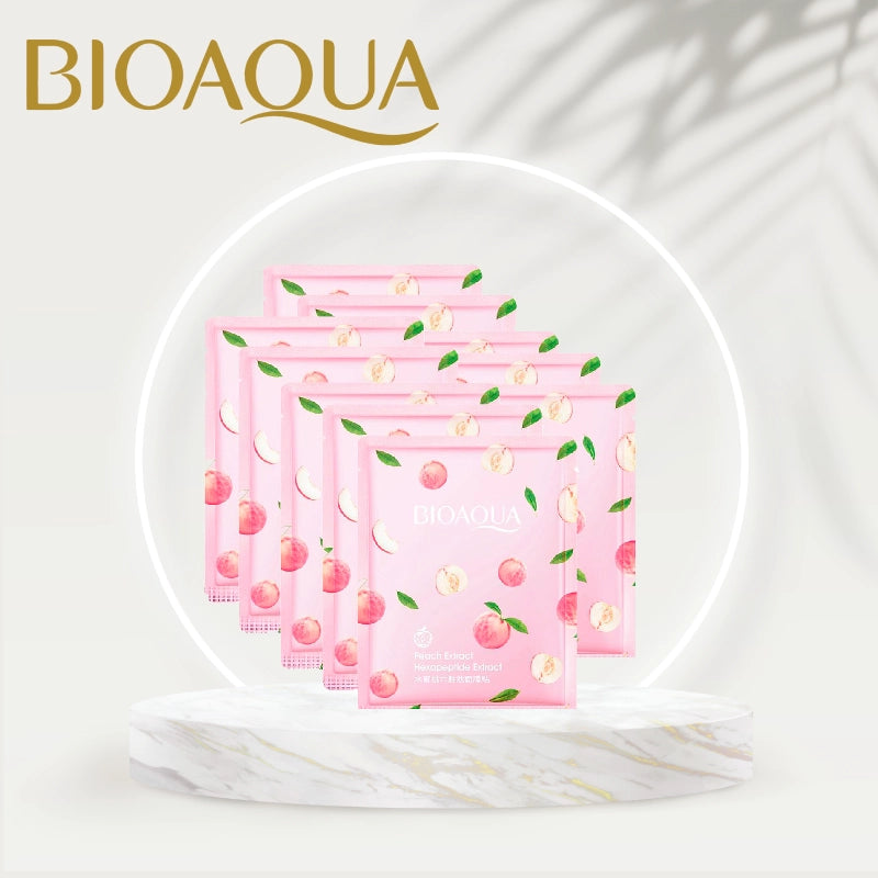 BIOAQUA Peach Extract Hexapeptide Extract Facial Mask 30g
