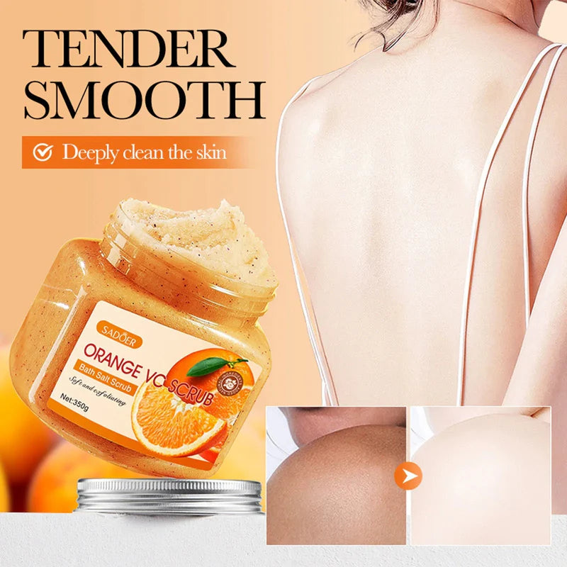 Sadoer Orange VC Scrub Soft And Exfoliating Bath Salt Scrub
