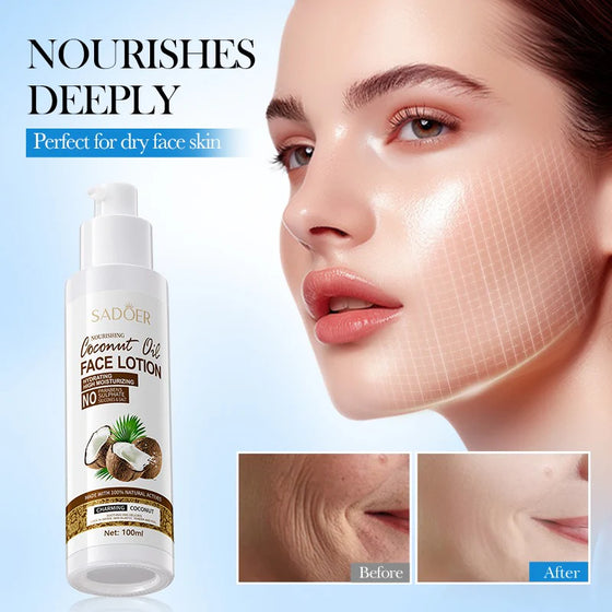 SADOER Nourishing Coconut Oil Moisturize Face Lotion