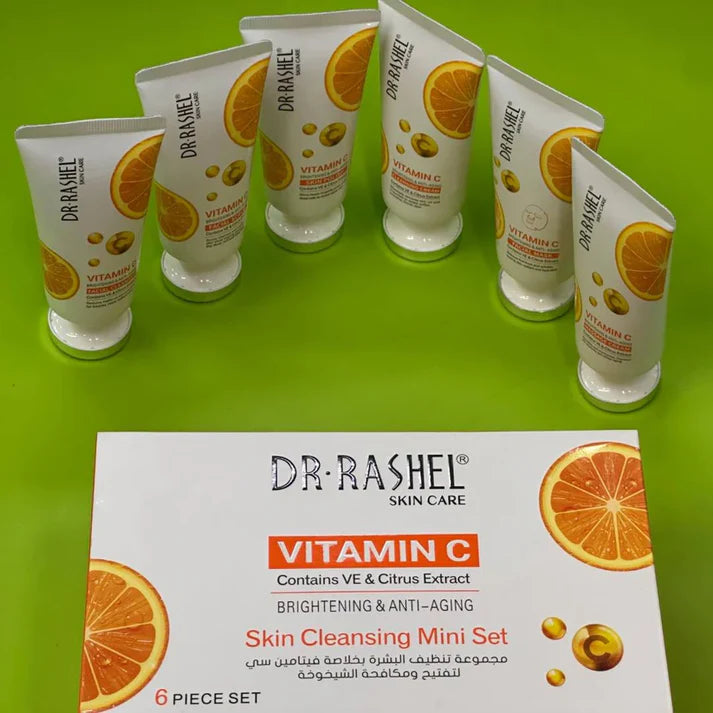 Dr Rashel Vitamin C Skin Cleansing Mini Set Facial kit pack of 6