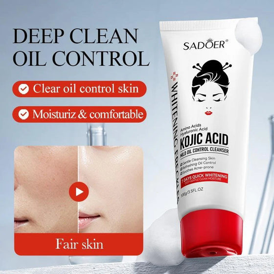 SADOER Kojic Acid Amino Acid Mild Oil Control Facial Cleanser