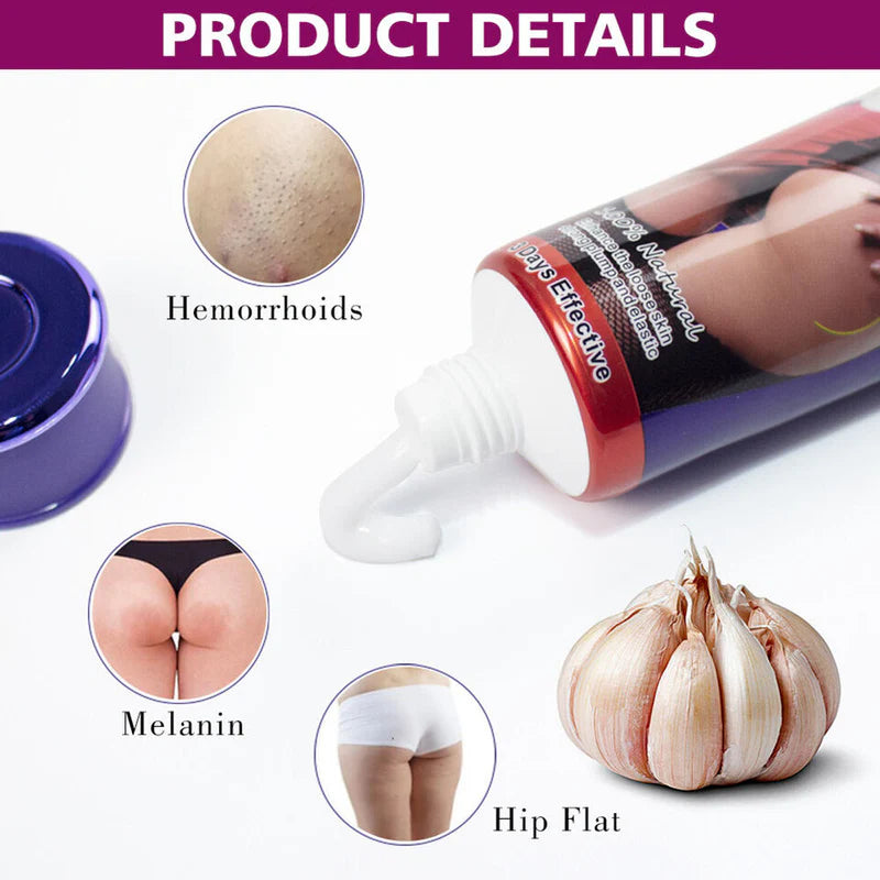 AICHUN BEAUTY Pack of 2 Garlic Hip Enlargement Essential Cream & Oil