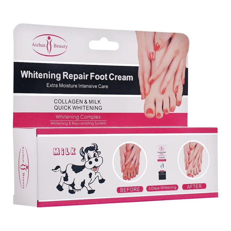 Aichun Beauty Extra Moisture Milk Whitening Repair Foot Cream 100g