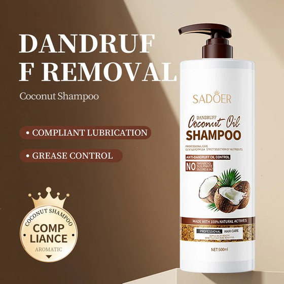 Sadoer Anti Dandruff Coconut Oil Nourishing Smooth Fluffy Shampoo