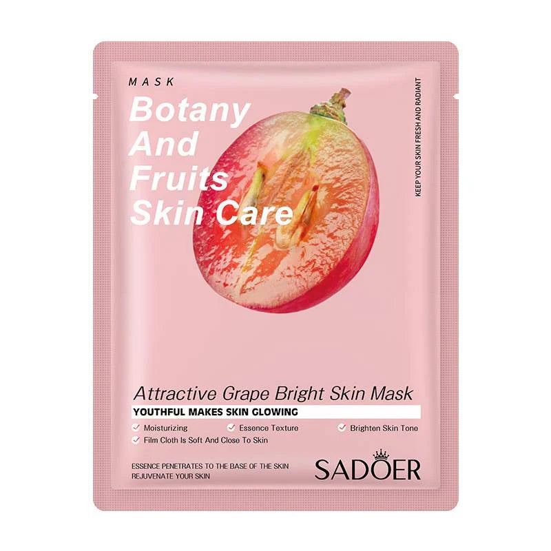 Sadoer Botany And Fruits Grape Bright Skin Face Sheet Mask