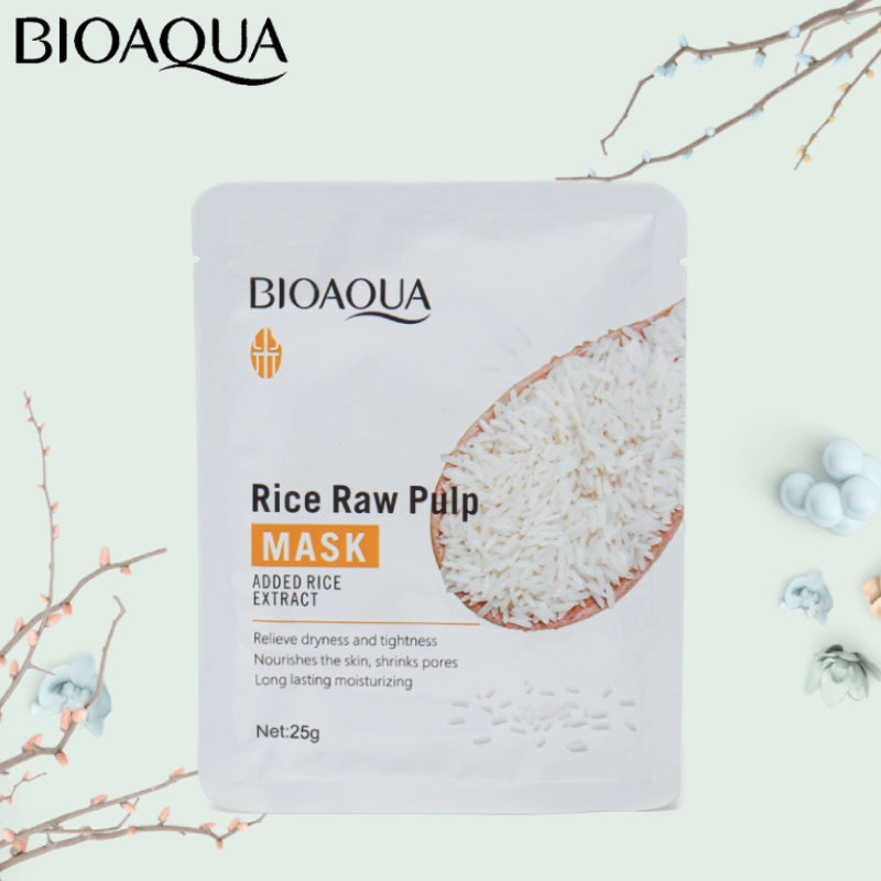 BIOAQUA Rice Raw Pulp Mask 25g – Coswin.pk