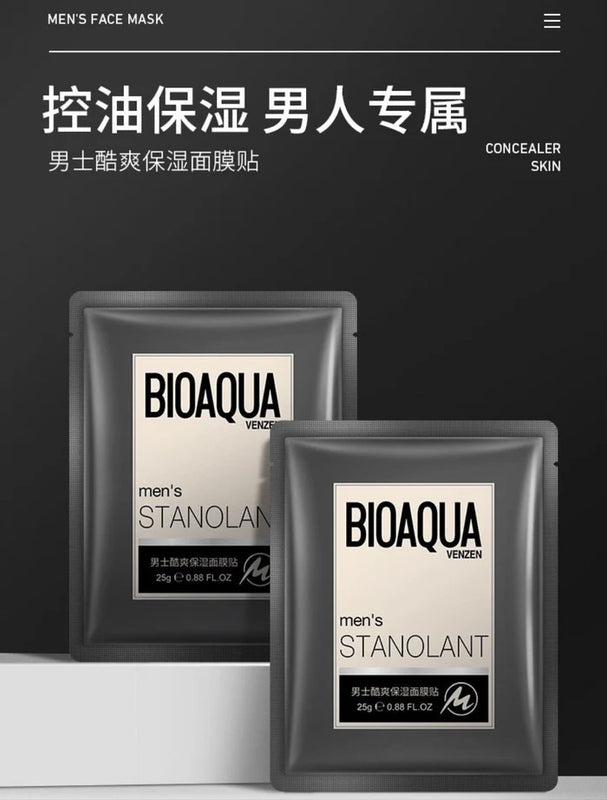 Bioaqua Men's Stanolant Moisturizing Facial Sheet Mask BQY67116