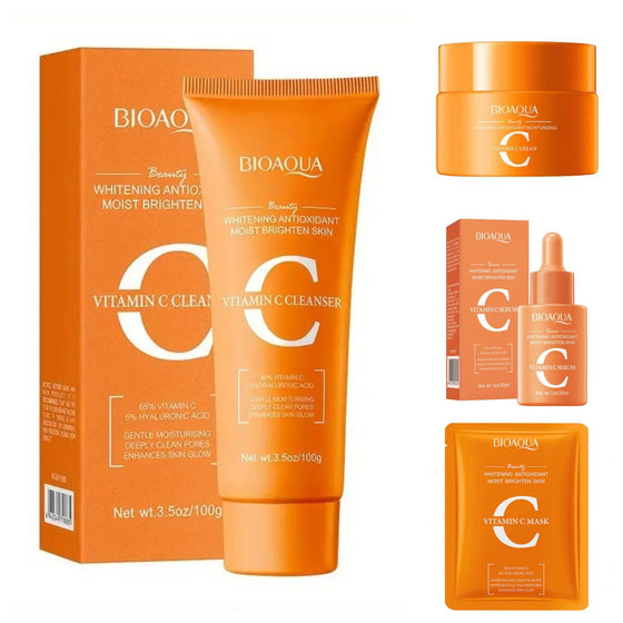 Bioaqua Pack of 4 Vitamin C Whitening Antioxidant Series