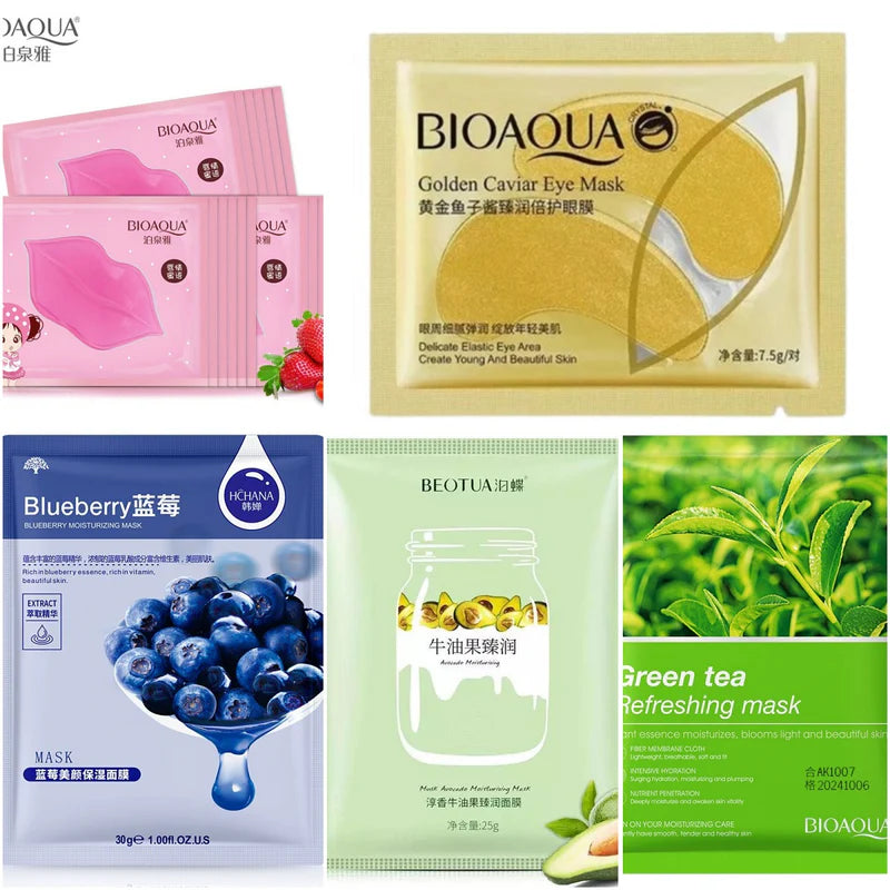 BIOAQUA Pack of 5 Moisturizing Whitening Face Mask Sheet