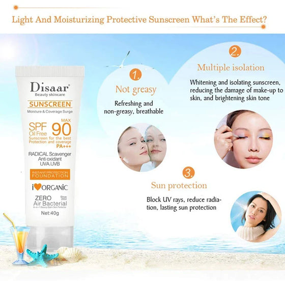 DISAAR Whitening Sunblock Skin Protective SunScreen Spf-90