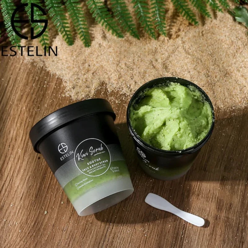 Estelin Kiwi Scrub Soothe Face & Body Scrub by Dr.Rashel - 280g