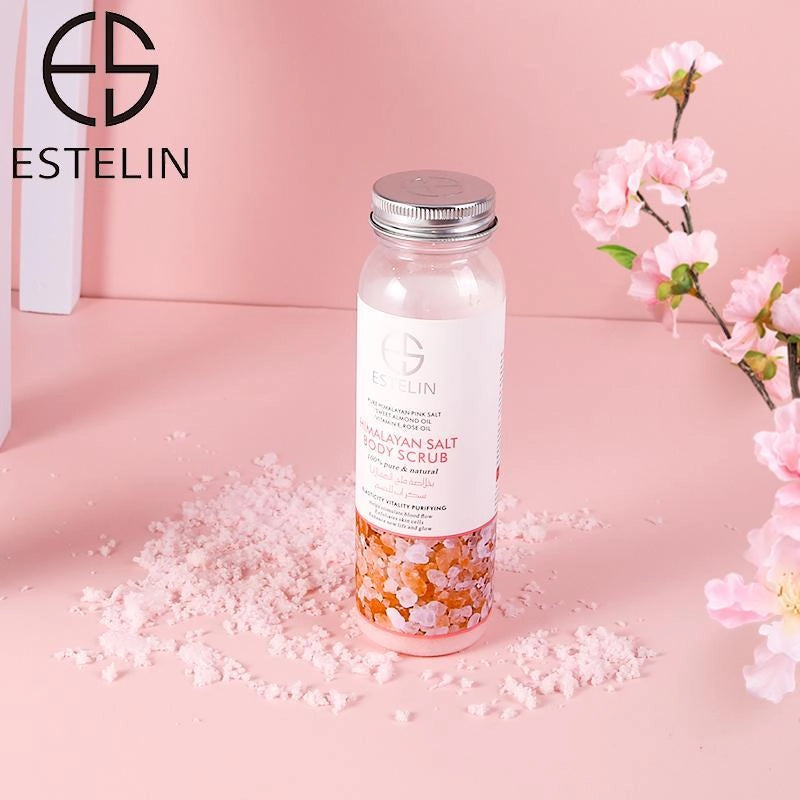 Natural Skin Care ESTELIN Moisturizing Body Scrub Exfoliating Salt - Himalayan Salt