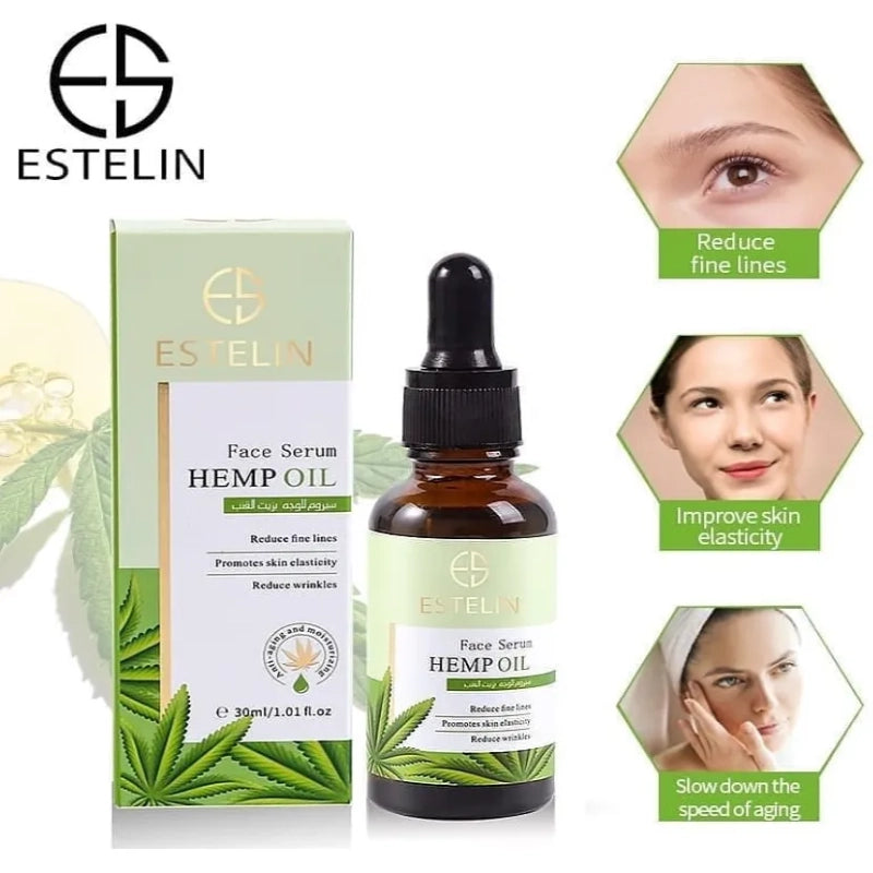 Estelin Hemp Oil Face Serum to Reduce Fine Lines & Wrinkles - 30ml