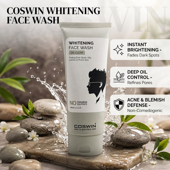 COSWIN Whitening Face Wash Oil Clear – Acne Control & Dark Spot Care for Oily Skin