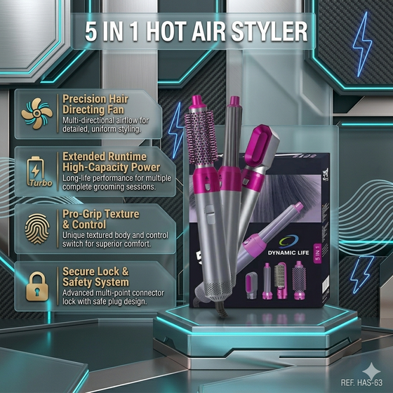 Hot Air Styler 5 In 1
