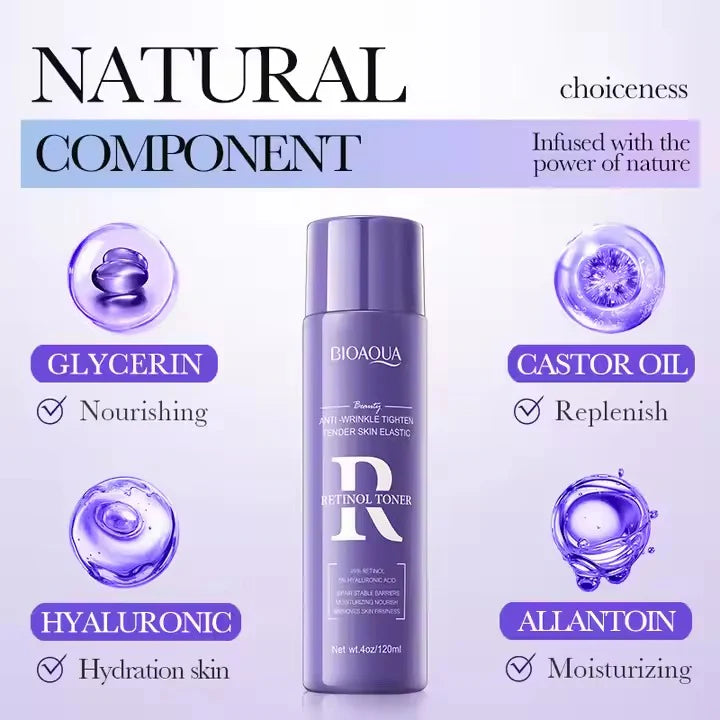 Bioaqua Anti Wrinkle Tender Skin Elastic Face Toner 120ml