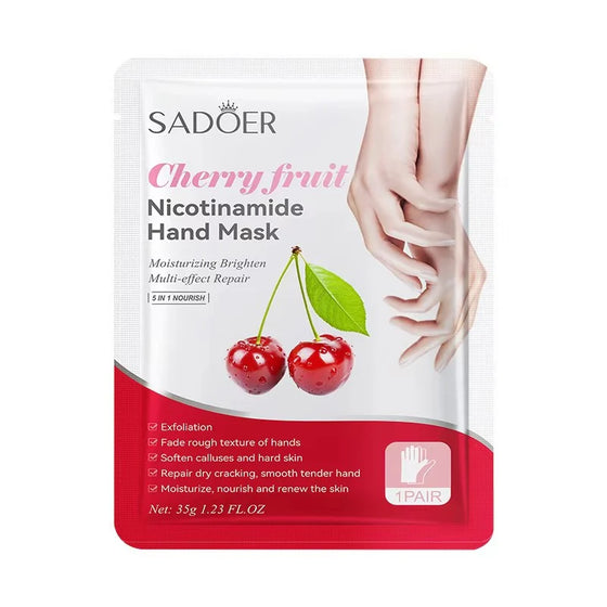 Sadoer Cherry Fruit Nicotinamide Moisturizing Hand Mask