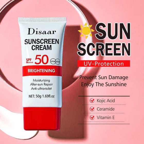 Disaar Brightening Sunscreen Cream SPF 50 PA+++ UVA/UVB Protection 50gm