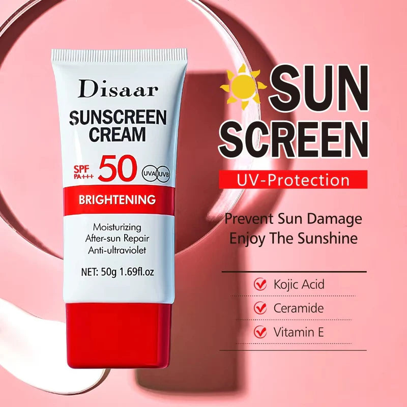 Disaar Brightening Sunscreen Cream SPF 50 PA+++ UVA/UVB Protection 50gm