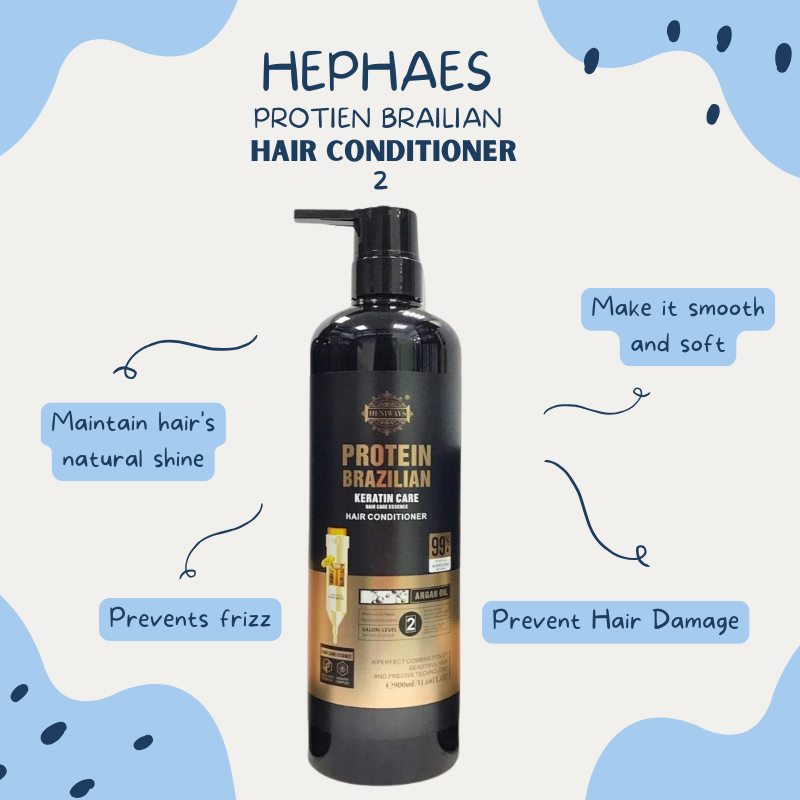 Hephaes Protein Brazilian Keratin Care Hair Conditioner