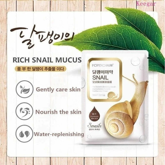 Rorec Snail Pore Minimizer Moisturizing Face Sheet Mask