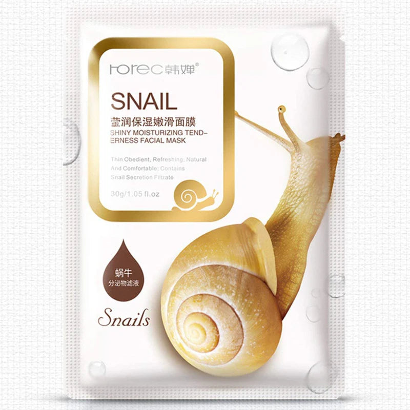 Rorec Snail Pore Minimizer Moisturizing Face Sheet Mask