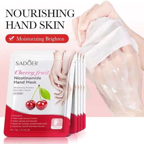 Sadoer Cherry Fruit Nicotinamide Moisturizing Hand Mask