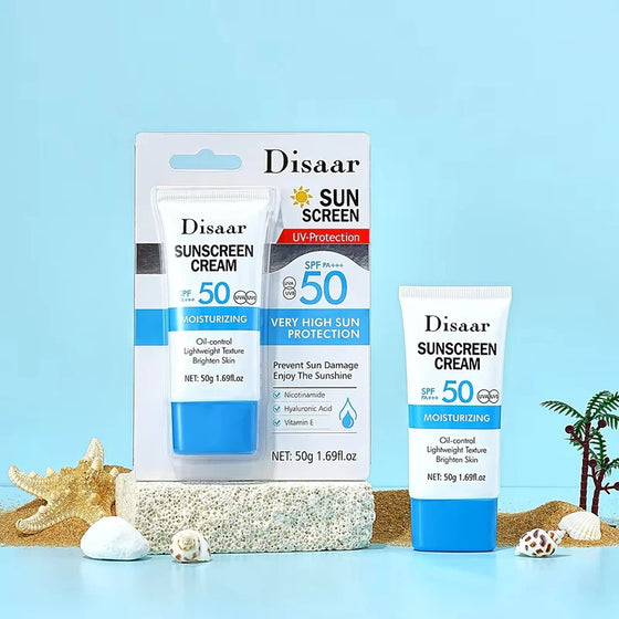 Disaar Moisturizing Sunscreen Cream SPF 50 PA+++ UVA/UVB Protection 50gm