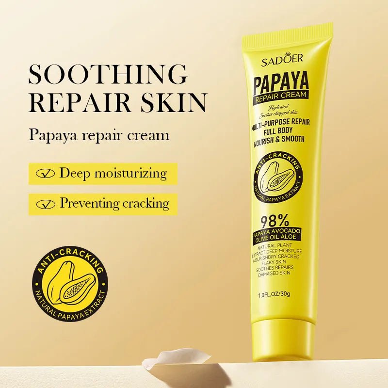 Sadoer Multi-purpose Repair Full Body Nourish and Smooth Papaya Repair Cream