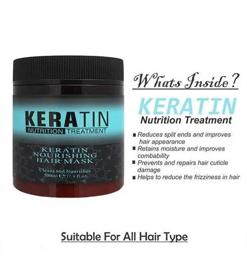 Keratin Nutrition Treatment Keratin Nourishing Hair Mask 500ml