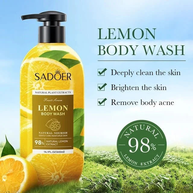 Sadoer Lemon Body Wash Natural Lemon Extracts