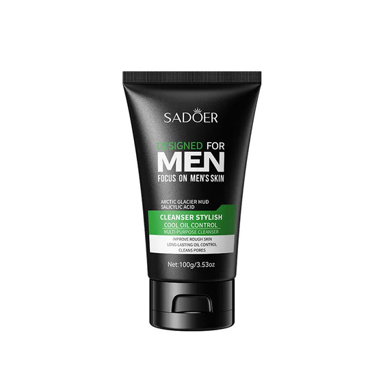SADOER Men's Cool Oil Control Salicylic Acid Mud Cleanser