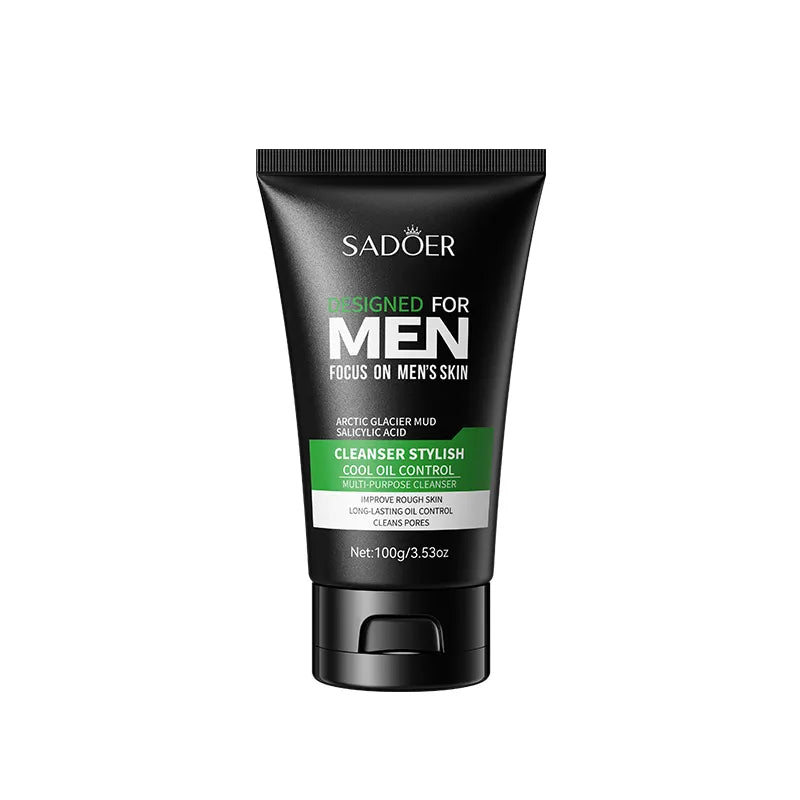 SADOER Men's Cool Oil Control Salicylic Acid Mud Cleanser