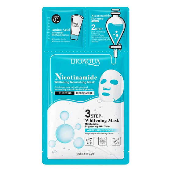 Bioaqua 3 Step Nicotinamide Whitening Facial Mask
