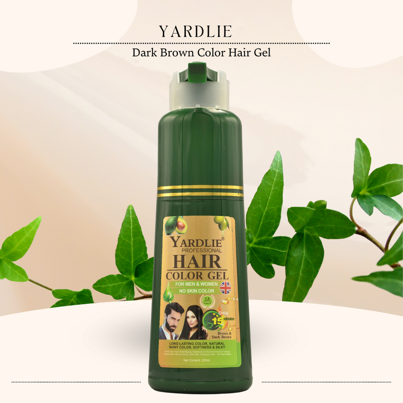 Yardlie Dark Brown Hair Color Gel 200ml