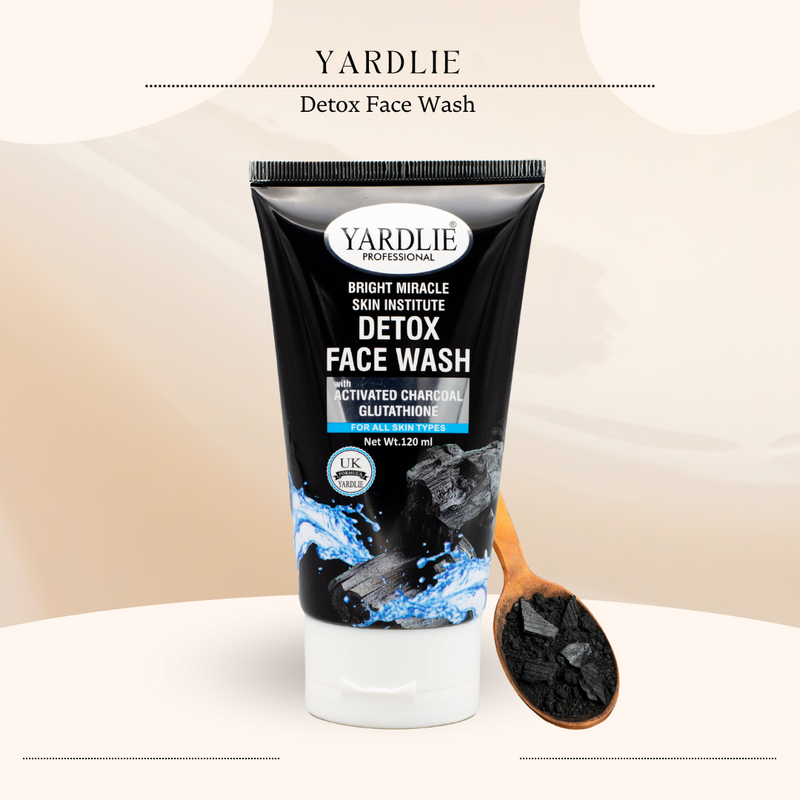 Yardlie Professional Charcoal Glutathione Detox Face Wash 120ml