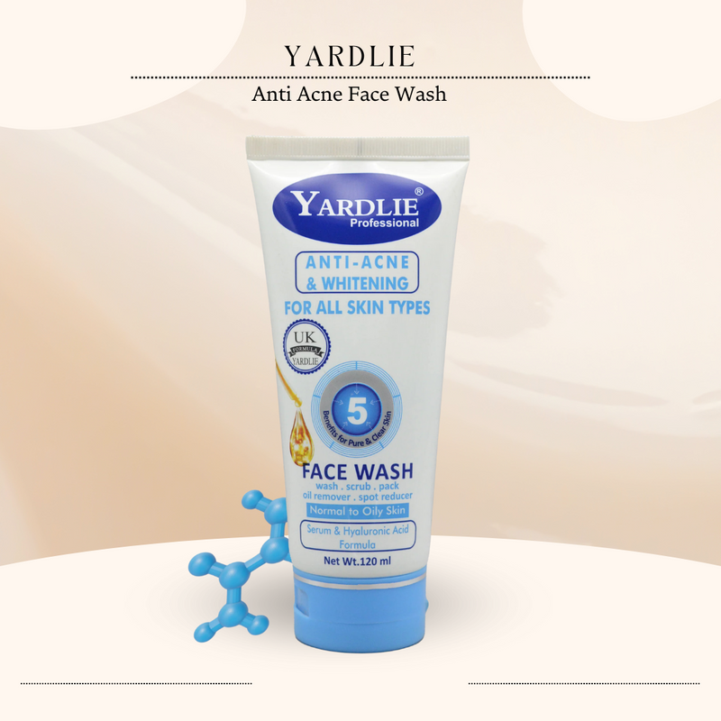 Yardlie Professional Anti Acne & Whitening Face Wash 120ml
