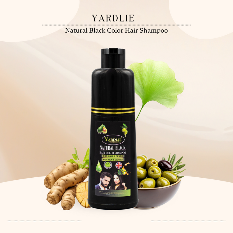 Yardlie Natural Black  Hair Color Shampoo 200ml