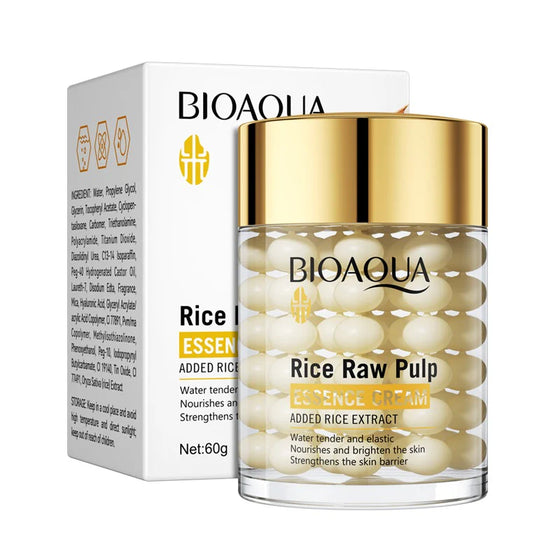 BIOAQUA Rice Raw Pulp Nourishes Brighten Essence Cream 60g