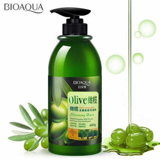 Bioaqua Natural Extraction Olive Anti Dandruff Silky Shampoo