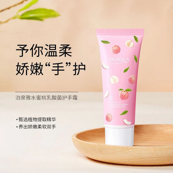 Bioaqua Peach Extract Hexapeptide Ferment Hand Cream 30gm