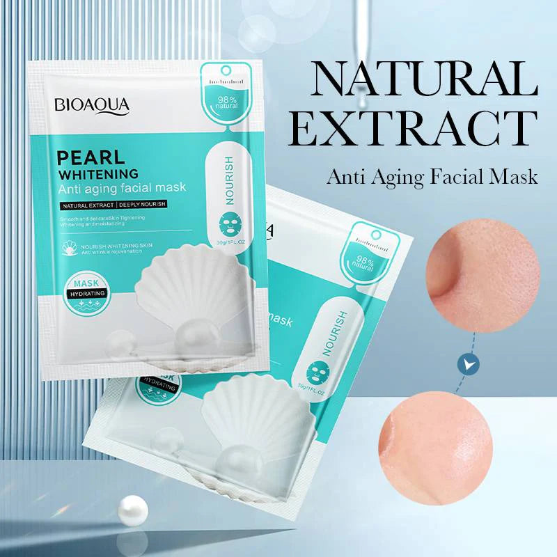 Bioaqua Pearl Whitening Anti Aging Nourish Facial Sheet Mask