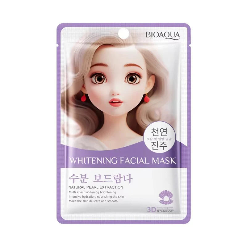 BIOAQUA Natural Pearl Extraction Whitening Facial Sheet Mask