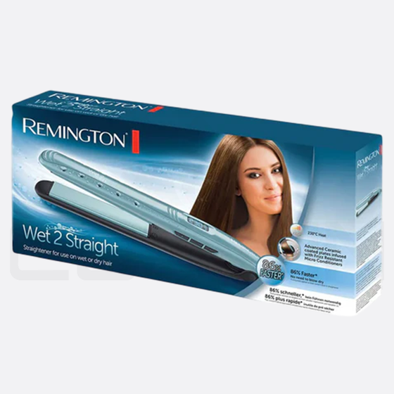 REMINGTON S7300 WET 2 STRAIGHT CERAMIC STRAIGHTENER FRIZZ RERSIST MICRO CONDITIONERS