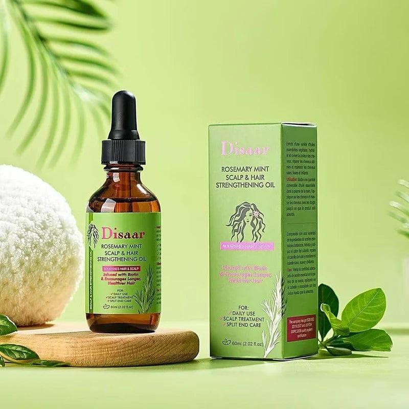 DISAAR Rosemary Mint Scalp and Hair Strengthening Oil, 60 ml